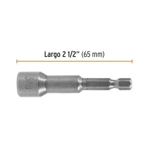Estuche con 15 dados magnéticos de 3/8' largo 2-1/2', Expert | PUDE-9027-15 | 102612