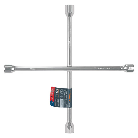 Llave de cruz 16' pulida y cromada, TRUPER | LLCR-16 | 102634
