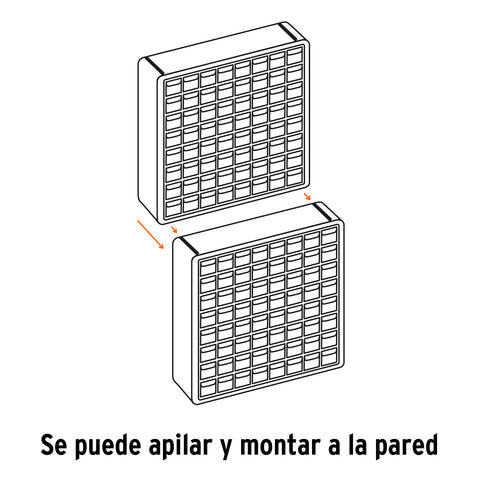 Organizador con 44 gavetas, Truper | ORG-44 | 102642