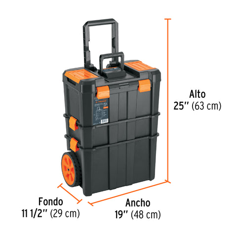 Caja para herramienta, 19'x25' c/ruedas, 3 en 1 desmontable | CHP-1925R | 102644