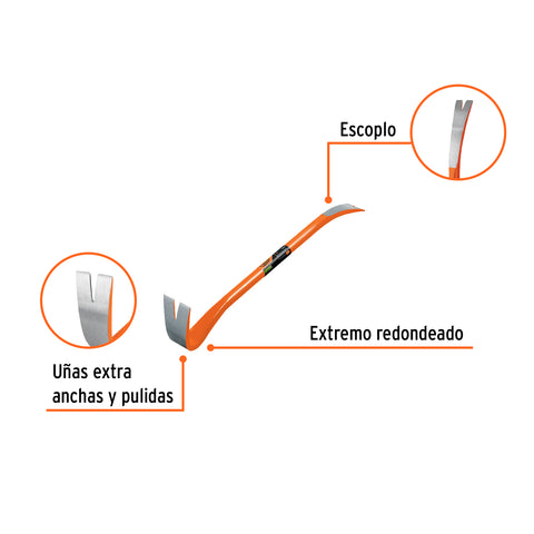 Barreta de uña de 7/8' x 60 cm, Truper Expert | BU-60X | 102649