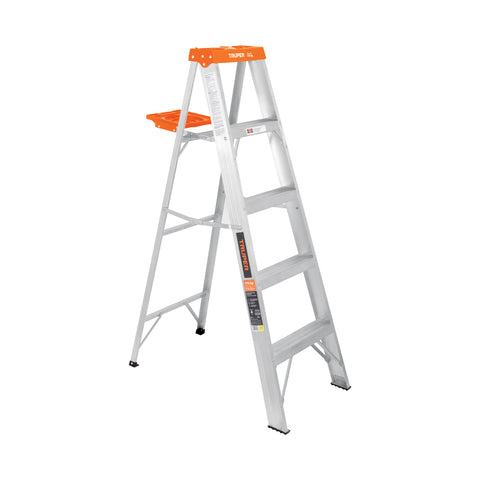 Escalera de tijera tipo ll 4 peldaños y bandeja, Truper | EST-24 | 10264