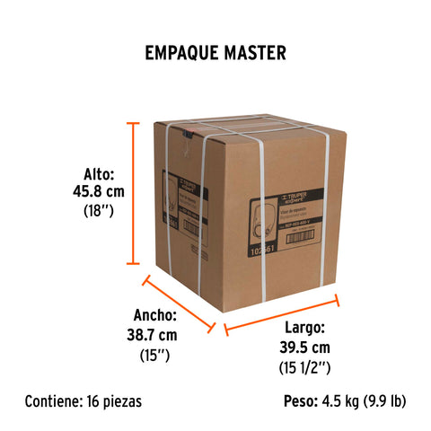 Visor de repuesto para respirador RES-600, Truper | REP-RES-600-V | 102661