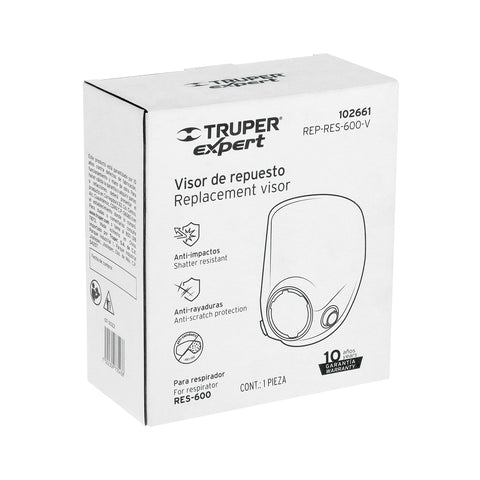 Visor de repuesto para respirador RES-600, Truper | REP-RES-600-V | 102661