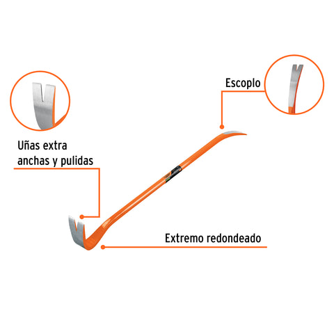 Barreta de uña de 7/8' x 90 cm, Truper Expert | BU-90X | 102671