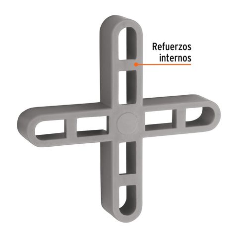 Bolsa con 100 separadores huecos de 7mm para losetas, Truper | SELO-70H | 102683