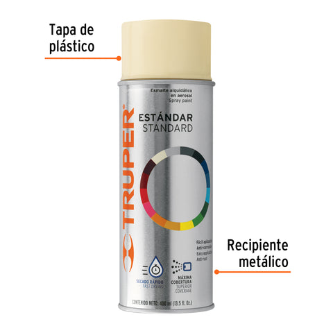 Pintura en aerosol, marfil, bote tradicional, 400 ml | PA-MA-2 | 102828