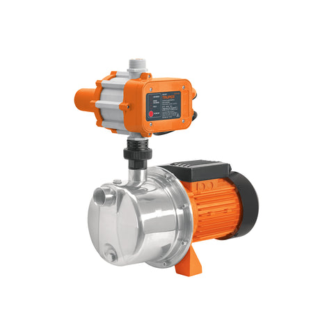 Bomba presurizadora jet acero 1 HP con control, Truper | PRE-1I | 102857