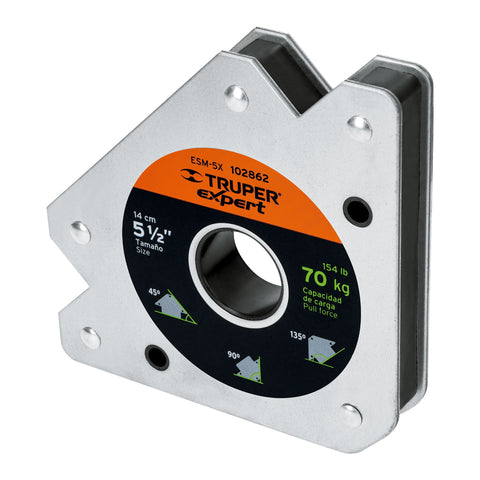 Escuadra magnética p/soldar, 5-1/2', capacidad 70 kg, EXPERT | ESM-5X | 102862