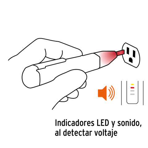 Probador de voltaje sin contacto de doble rango, Truper | PROVO-5 | 102882