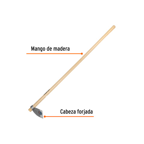 Azadón Lane No. 0 de 1.6 lb, mango madera de 54', TRUPER | AL-0MM | 102915