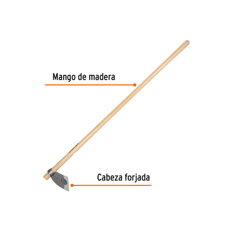 Azadón Lane No. 1 de 1.8 lb, mango madera de 54', TRUPER | AL-1MM | 102916