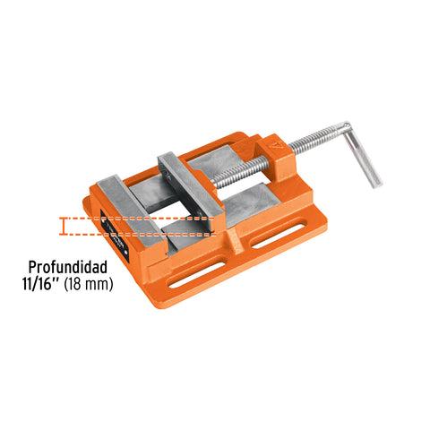 Prensa morsa plana, apertura 4' (100 mm), Truper | PMP-40 | 102934