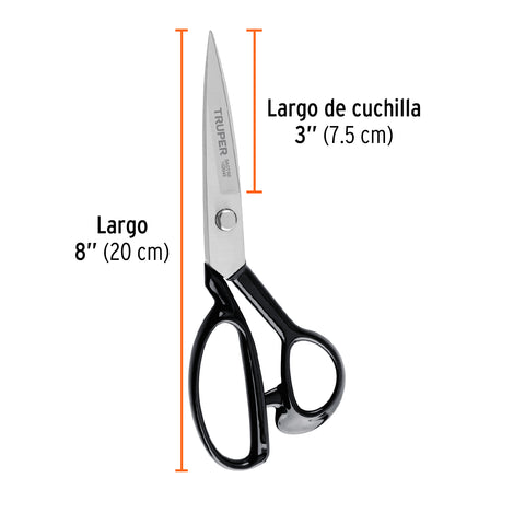 Tijera 8' para sastre, TRUPER | TS-8 | 102949