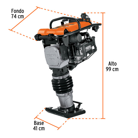 Bailarina compactadora 5.5 HP, motor Honda GX160, Truper | BAI-55 | 102971