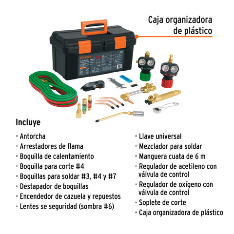 Equipo de oxicorte y soldadura, TRUPER | CORSOL-T | 102972