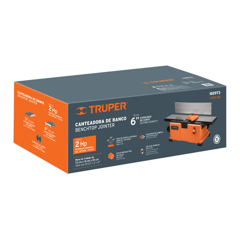 Canteadora de banco 6', 2 HP (1500 W), TRUPER | CANT-6B | 102973