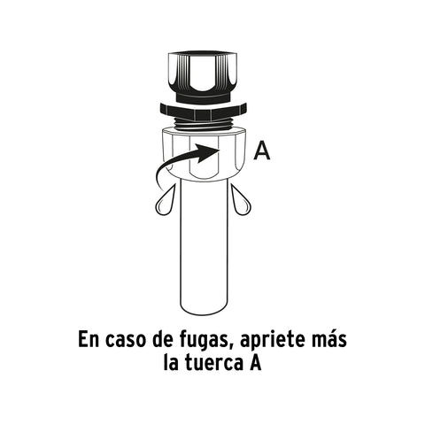 Conector 1/2' hembra de ABS con tuerca de ajuste manual | CF-1/2T | 102989