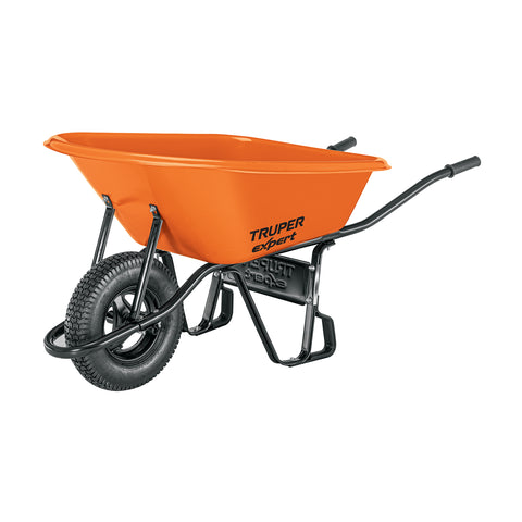 Carretilla 6ft3 Expert plástica, neumática, bastidor tubular | CAT-60PLX | 103008