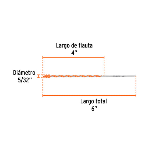 Broca multimaterial 5/32 x 6', Truper | BMC-5/32X6 | 103018