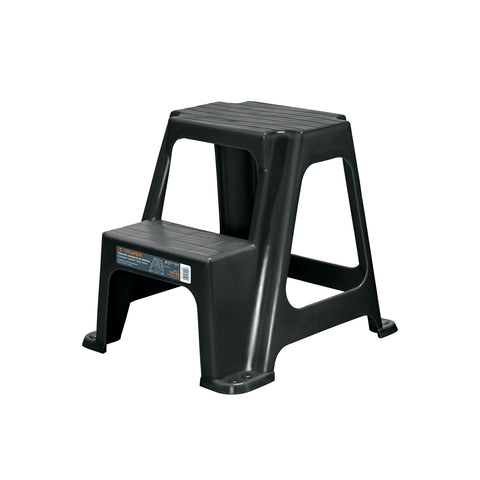Taburete ligero de plástico, 2 peldaños | TABU-2L | 103020