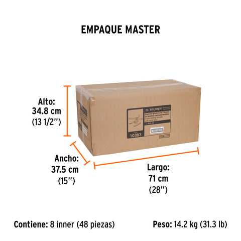 Aspersor b/metálica giratorio 3 brazos de aluminio, TRUPER | REG-3X | 10303