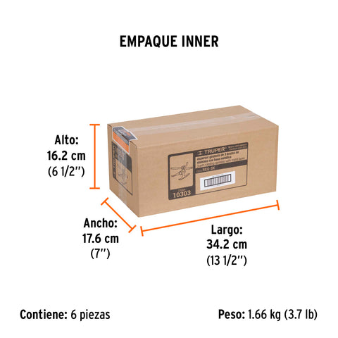 Aspersor b/metálica giratorio 3 brazos de aluminio, TRUPER | REG-3X | 10303