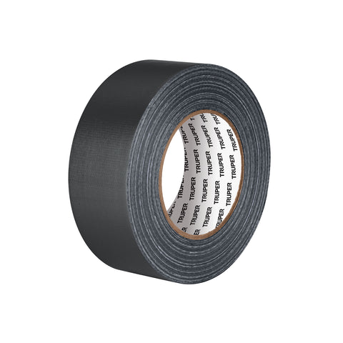 Cinta negra para ducto 50m x 48mm, espesor 0.19mm, Truper | CDU-50XN | 103063