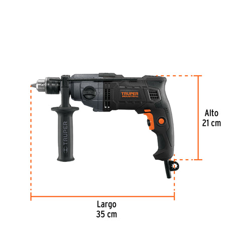 Taladro 1/2', 800W dos velocidades, TRUPER INDUSTRIAL | TAL-1/2N2 | 103068