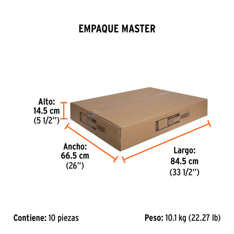 Caja de empaque de repuesto para CARBA-200, Truper | CJ-CARBA-200 | 103071