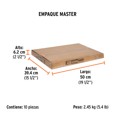 Caja de empaque de repuesto para CARBA-50, Truper | CJ-CARBA-50 | 103074