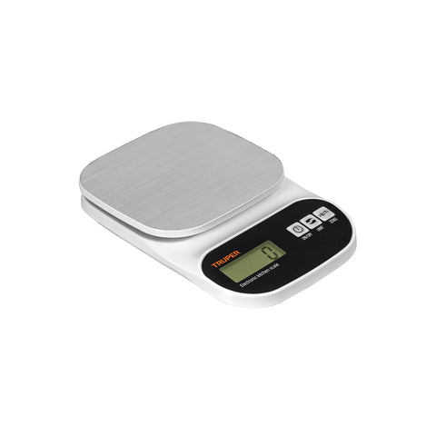 Báscula digital para cocina, plato de acero inox,5kg, Truper | BASE-5EA | 103116