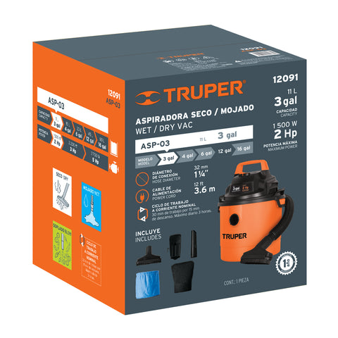 Caja de empaque de repuesto para ASP-03, Truper | CJ-ASP-03 | 103124