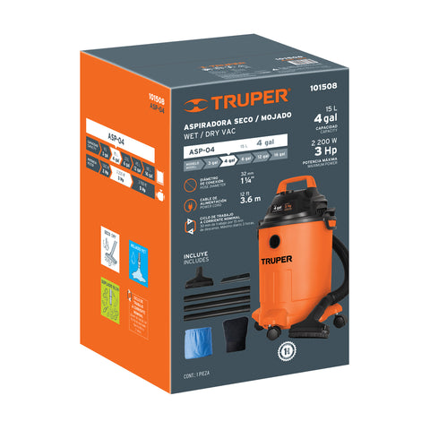 Caja de empaque de repuesto para ASP-04, Truper | CJ-ASP-04 | 103125