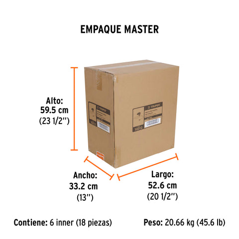 Aspersor base metálica, tipo manguera, TRUPER | ASP-MAN | 10312