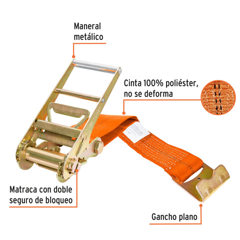Sujetador con matraca carga máxima 6000 kg, Truper | SU-6000 | 10313