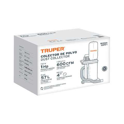 Colector de polvo 1 HP, Truper | COPO-1 | 103164