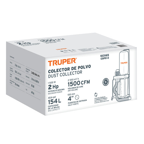 Colector de polvo 2 HP, Truper | COPO-2 | 103165