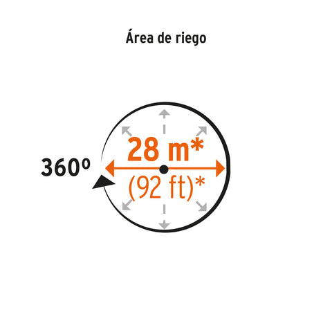 Aspersor agrícola de 3/4' fundido en latón, TRUPER | ASP-3/4BR | 10316