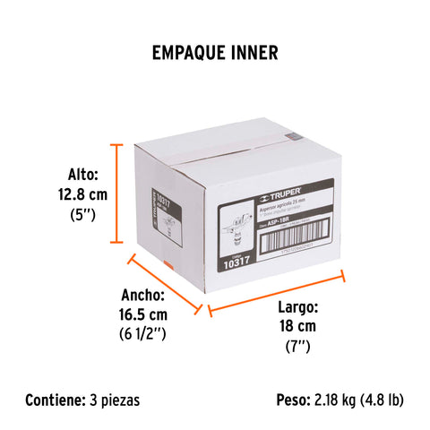 Aspersor agrícola de 1' fundido en latón, TRUPER | ASP-1BR | 10317