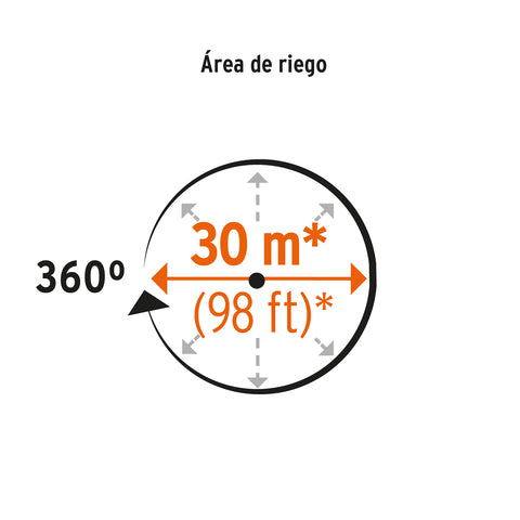 Aspersor agrícola de 1' fundido en latón, TRUPER | ASP-1BR | 10317