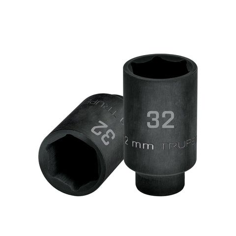 Dado largo impacto de 32 mm, 6 puntas, cuadro 1/2', Truper | D-7332-ML | 103192