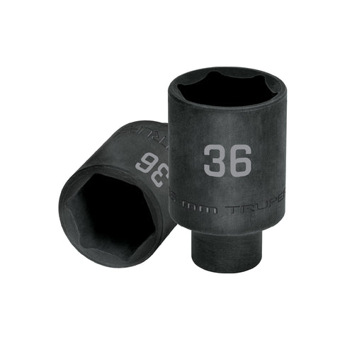Dado largo impacto de 36 mm, 6 puntas, cuadro 1/2', Truper | D-7336-ML | 103194