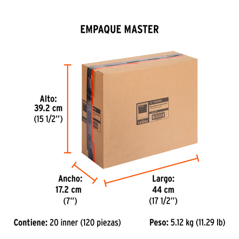 Bolsa con 200 separadores 'T' de 2 mm de losetas, TRUPER | SELO-20T | 103202