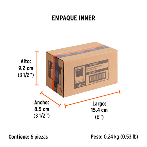 Bolsa con 200 separadores 'T' de 2 mm de losetas, TRUPER | SELO-20T | 103202