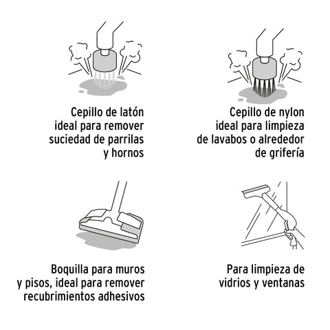 Limpiador a vapor, 1800W, Truper | LV-1800 | 103206