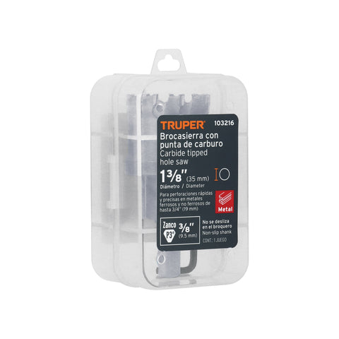 Brocasierra de carburo de tungsteno, 1-3/8', Truper | BSC-1-3/8 | 103216
