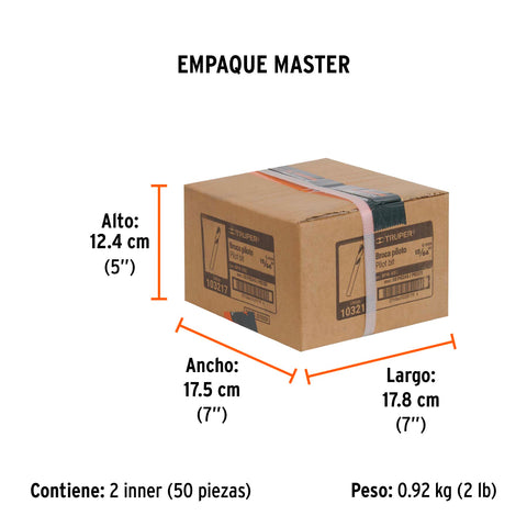 Broca piloto para brocasierras carburo de tungsteno, Truper | BPR-BSC | 103217