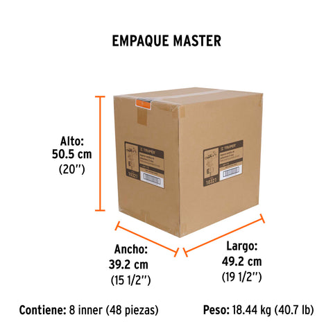 Aspersor metálico 11' dos vías, estaca metálica, TRUPER | ASP-11X | 10321