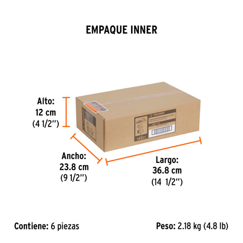 Aspersor metálico 11' dos vías, estaca metálica, TRUPER | ASP-11X | 10321
